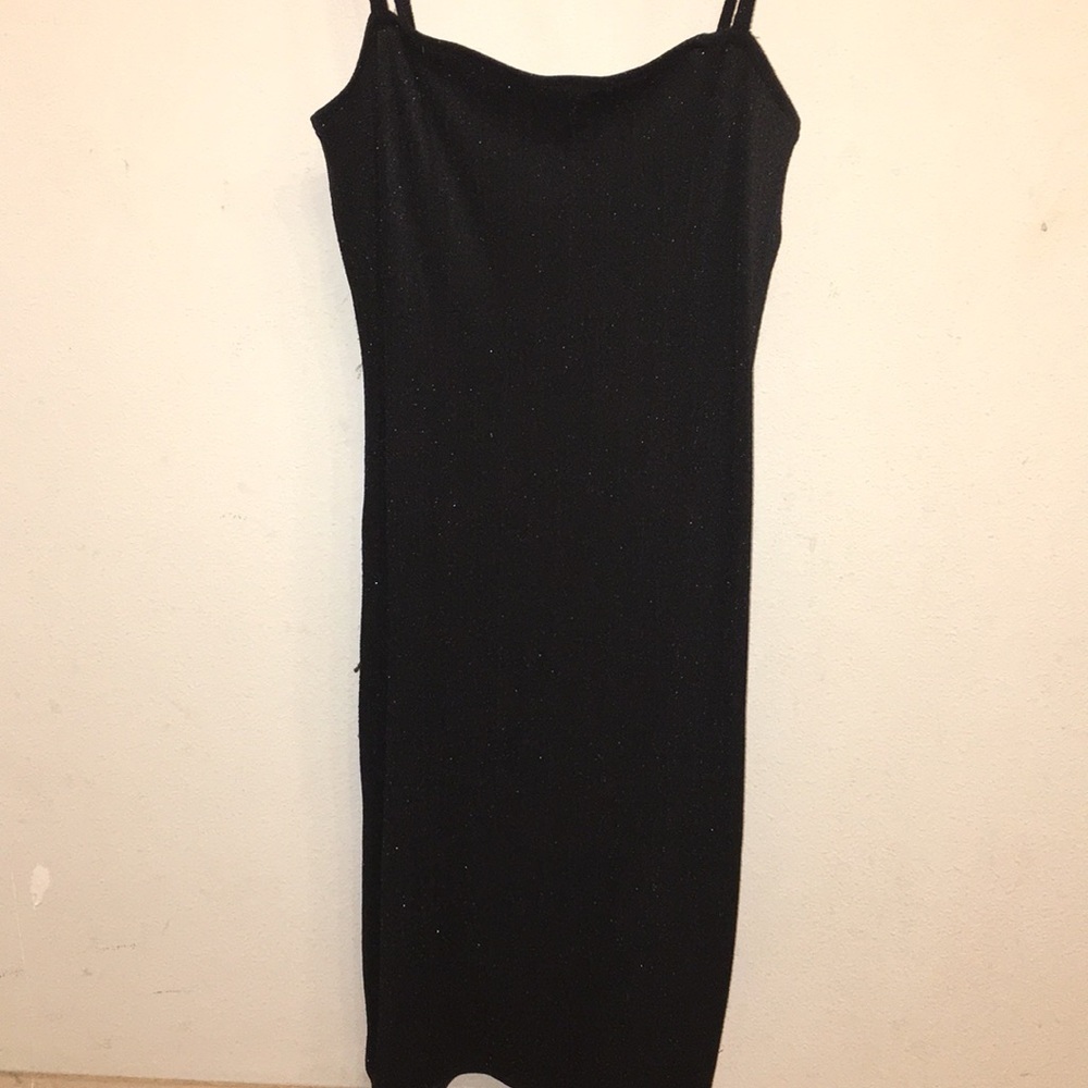 Sexy black sparkly dress